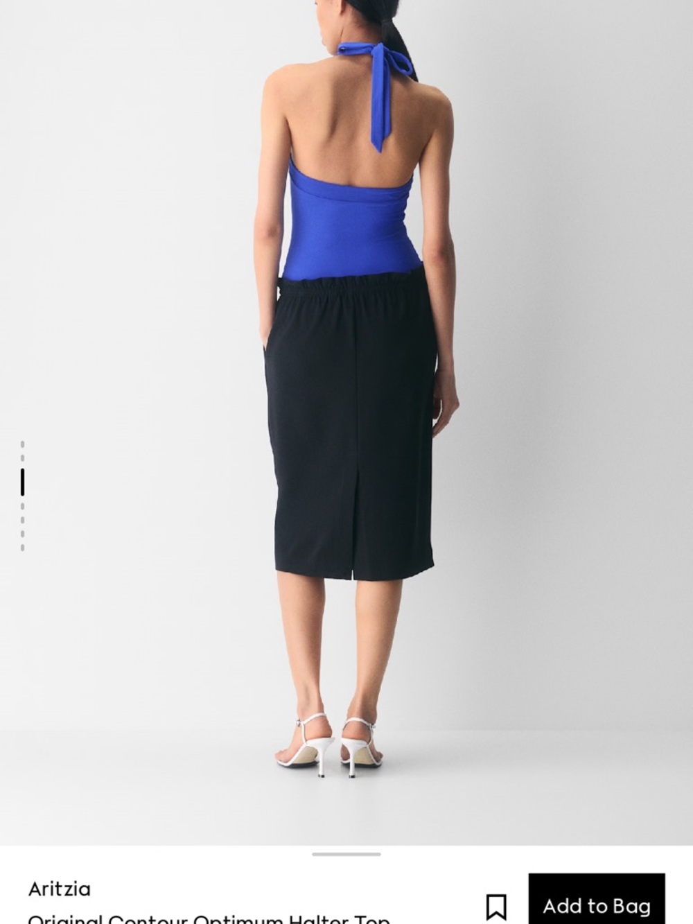 Aritzia ORIGINAL CONTOUR OPTIMUM HALTER TOP
ABLAZE BLUE, Size: S - Picture 8 of 8